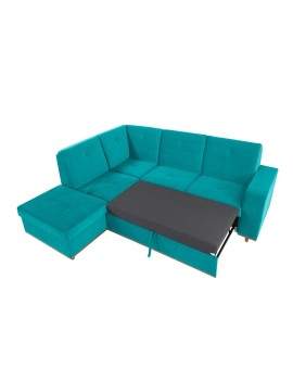 Cabras Corner sofa bed with storage left