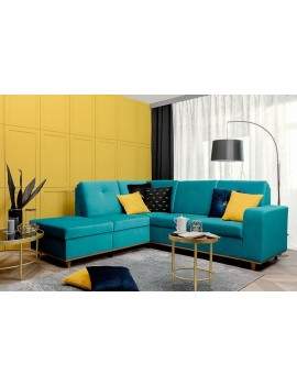 Cabras Corner sofa bed with storage left